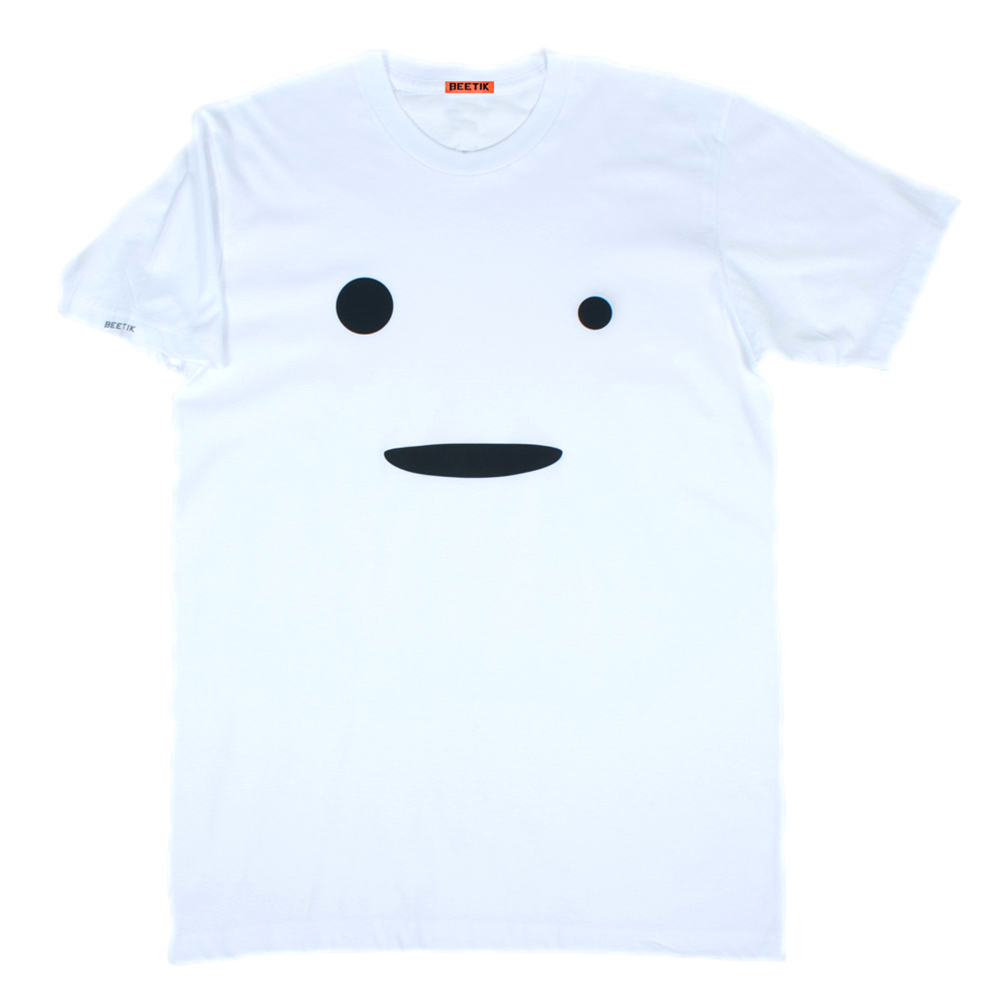 Dazed Face White Tee Reflective